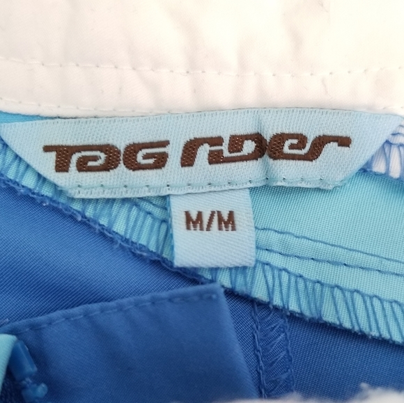 Tag Rider M Blue Microfiber Board Shorts Surf Swim - Picture 8 of 11